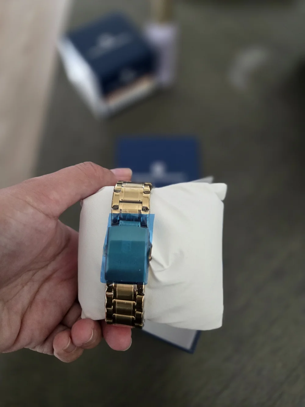 Invicta Collab Montres Prestige Gold Tone Moonphase with Crystal Markers